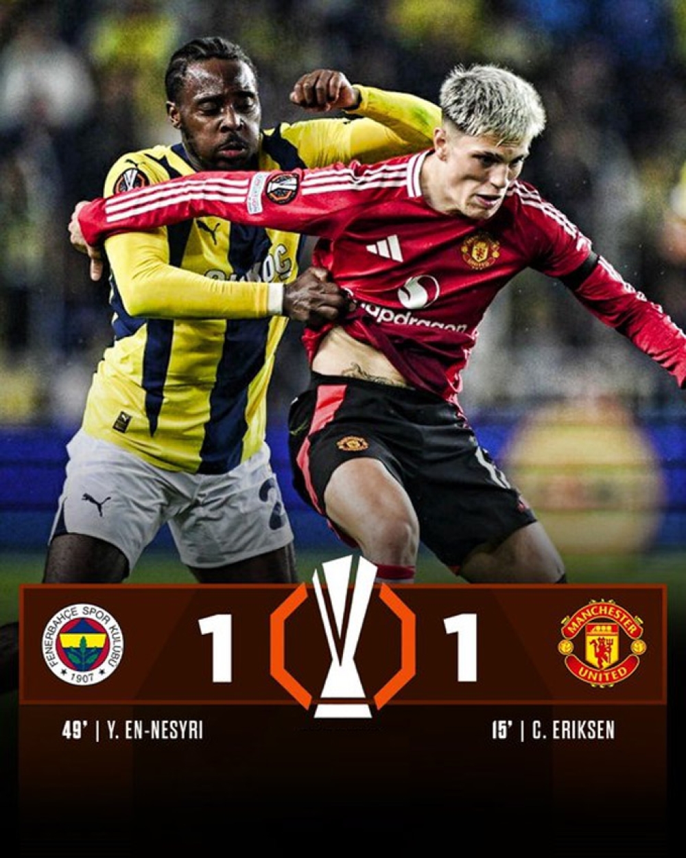 Kết quả Europa League: Fenerbahce 1-1 MU